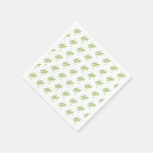 Kräuterpflanze Pflanze Grüngarten Aquarell Serviette (Ecke)