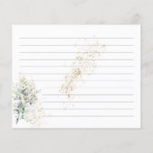 Kräuterpflanze und Grüne Rezept-Card-Brautparty (Rückseite)