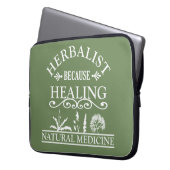 Kräuterpflanze wegen Heilung Laptopschutzhülle (Vorderseite Links)