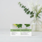 Kräuterpflanzen & Öl - Natureath - Visitenkarte Terminkarte (Stehend Vorderseite)