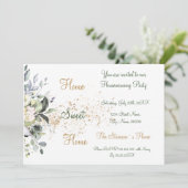 Kräuterpflanzen und Grünpflanzen Party Einladung (Stehend Vorderseite)