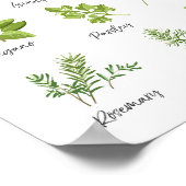 Kräuterprint Kräuterkunde Küche Kunst Küche Küche Poster (Ecke)