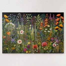 Kräuterpuzzle, bestickter Garten Jigsaw Puzzle