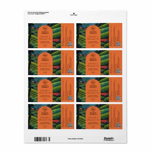 Kräutertee-Kennzeichnung (Vorne)