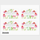 Kräutertee-Mischung Arzneimittel-Kräuterzucht-Etik Rechteckiger Aufkleber (Blatt)