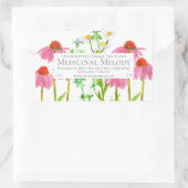 Kräutertee-Mischung Arzneimittel-Kräuterzucht-Etik Rechteckiger Aufkleber (Tasche)