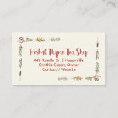 Kräutertees Botanical Visitenkarte (Vorderseite)