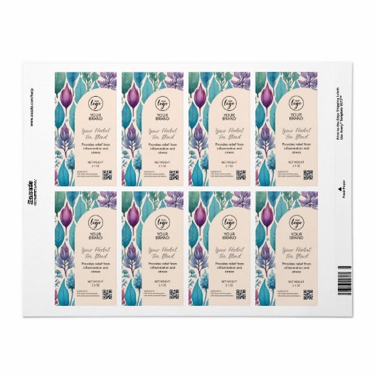 Kräuterteetiketten (Vorne)