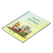 Kräutertopf-Anbauer Personalisiertes Gartenjournal Notizblock (Linke Seite)