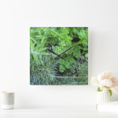 Kräuteruhr Quadratische Wanduhr (Zuhause)