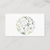 Kräuterweinkarte Brautparty Platzkarte (Rückseite)