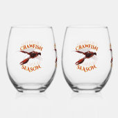 Krautfisch auf der Bucht Weinglas Ohne Stiel (Vorderseite)