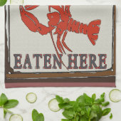 Krautfisch, hier gegessen und Handtuch (Gefaltet)