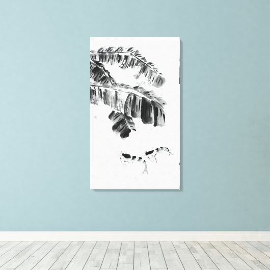 Krautfisch im Wasser Leinwanddruck (Insitu (Holzboden))