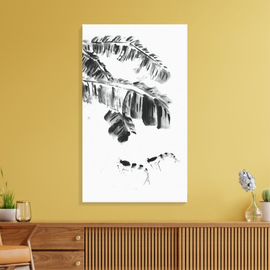 Krautfisch im Wasser Leinwanddruck (Insitu (Wohnzimmer))