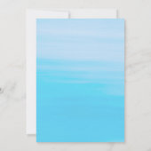 Krautfisch Party Roter Hummer Blauer Strand Einladung (Rückseite)