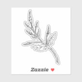 Krautsticker Aufkleber (Blatt)