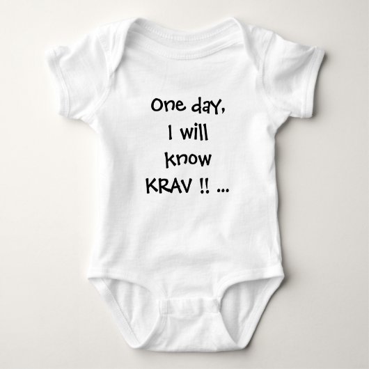 krav maga Baby-Strampler Baby-wachsen T-Shirt Baby Strampler (Vorderseite)