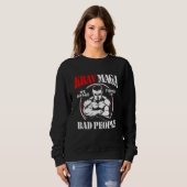 Krav Maga Böse Menschen Sweatshirt (Vorne ganz)
