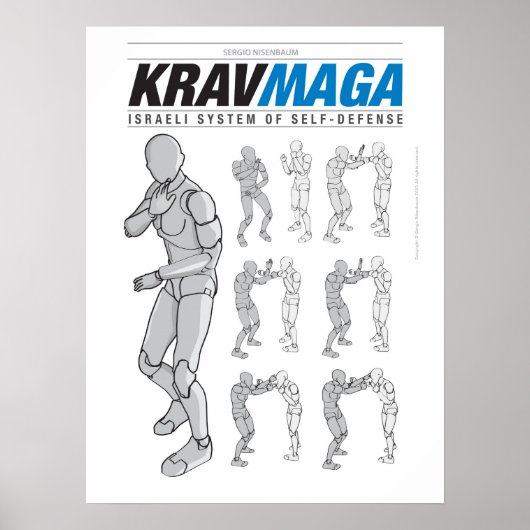 Krav Maga Defesas para Fora Poster (Vorne)