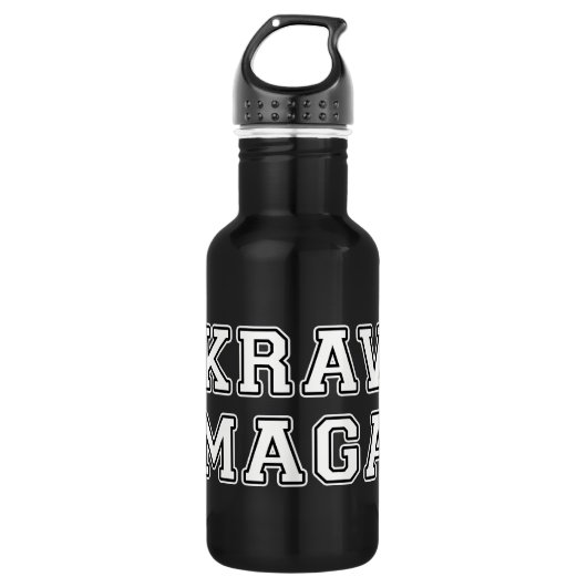 Krav Maga Edelstahlflasche (Vorderseite)