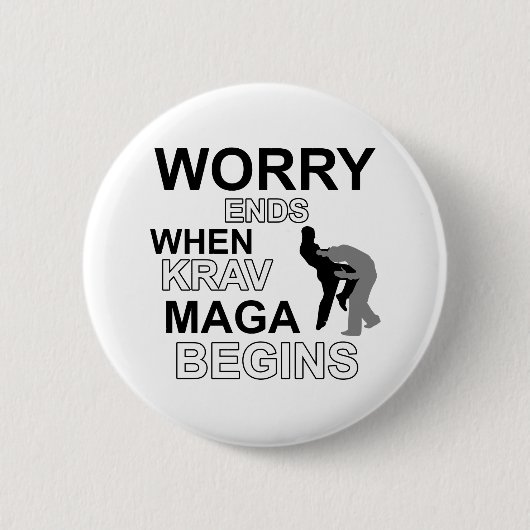 Krav maga Entwürfe Button (Vorderseite)