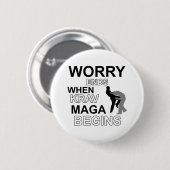 Krav maga Entwürfe Button (Vorne & Hinten)