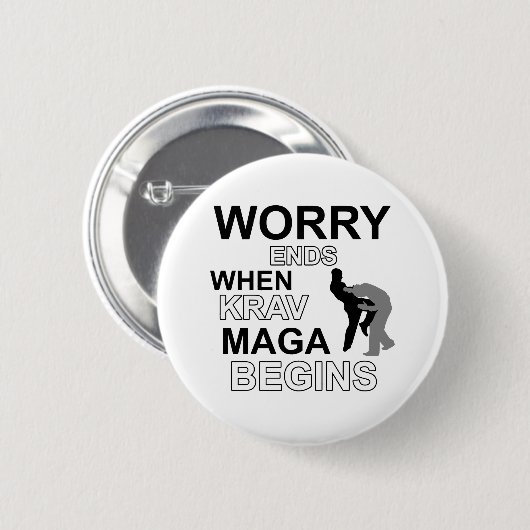 Krav maga Entwürfe Button (Vorne & Hinten)