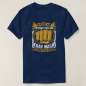 Krav Maga für Männer im Kampf gegen Selbstverteidi T-Shirt (Design vorne)