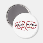 Krav Maga Kämpfe Magnet (Vorderseite/Rückseite)