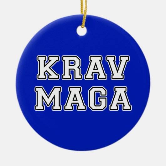 Krav Maga Keramik Ornament (Vorne)