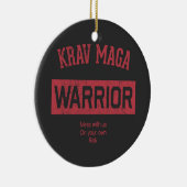 Krav Maga Krieger Keramik Ornament (Rechts)