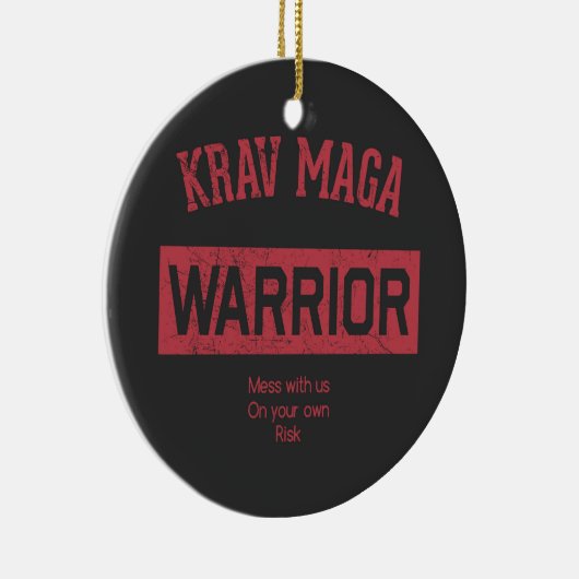Krav Maga Krieger Keramik Ornament (Rechts)