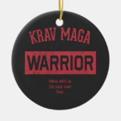 Krav Maga Krieger Keramik Ornament (Vorne)