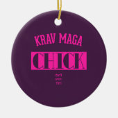 Krav Maga Küken - versuchen nicht einmal Keramik Ornament (Vorne)