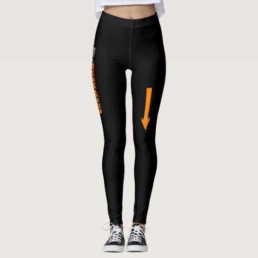 Krav Maga Leggings-Platz-Gesicht HIER Leggings (Vorderseite)