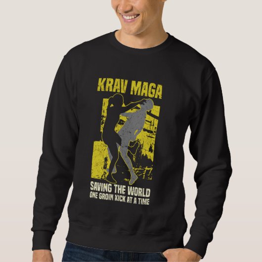 Krav Maga Martial Arts Fighting Sweatshirt (Vorderseite)