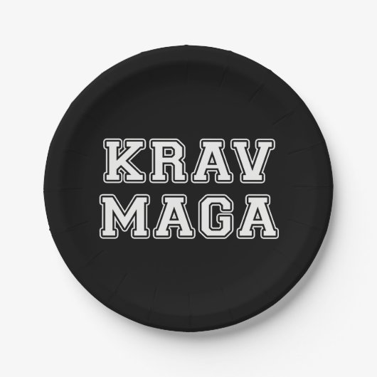 Krav Maga Pappteller (Vorderseite)
