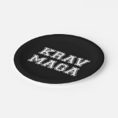 Krav Maga Pappteller (Schrägansicht)