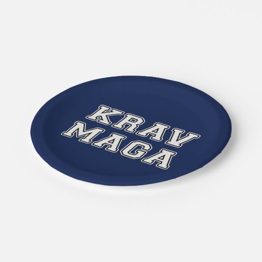 Krav Maga Pappteller (Schrägansicht)