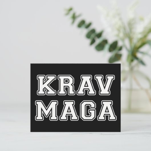 Krav Maga Postkarte (Stehend Vorderseite)