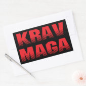 Krav Maga Rechteckiger Aufkleber (Umschlag)