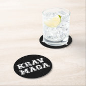 Krav Maga Runder Pappuntersetzer (Vor Ort)