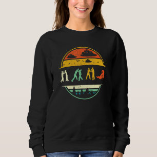 Krav Maga Self Defense Martial Art - Retro Sunset Sweatshirt