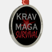 Krav Maga Silbernes Ornament (Rechts)