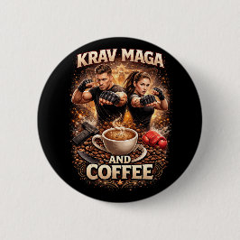 Krav Maga und Kaffee Button