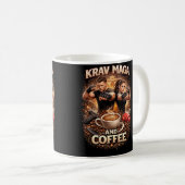 Krav Maga und Kaffee Kaffeetasse (VorderseiteRechts)