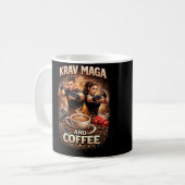 Krav Maga und Kaffee Kaffeetasse (Vorderseite Links)