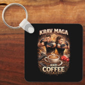Krav Maga und Kaffee Schlüsselanhänger (Vorderseite)