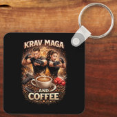 Krav Maga und Kaffee Schlüsselanhänger (Rückseite)